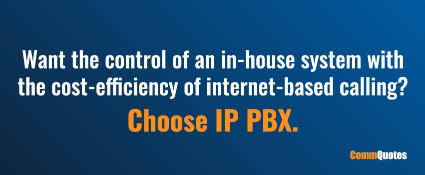Want the control of an in-house system with the cost-efficiency of internet-based calling? Choose IP PBX.
