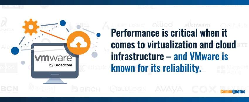 Performance is critical when it comes to virtualization and cloud infrastructure – and VMware is known for its reliability.